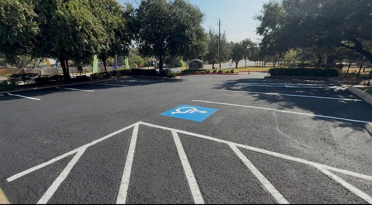 Fresh Parking Lot Striping